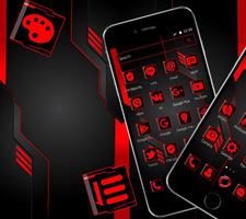 Dark Red Black Technology Theme🌹 Screenshot 1