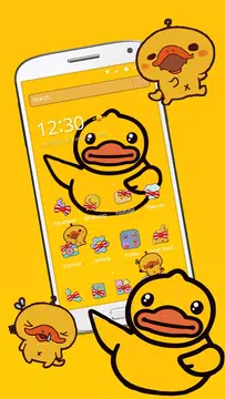 Screenshot 4 for Cartoon yellow cute duck theme