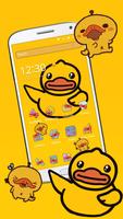 Cartoon yellow cute duck theme स्क्रीनशॉट 3