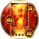 Fire Flaming Girl Theme APK