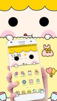 Cute Yellow Boy Kawaii Theme تصوير الشاشة 2