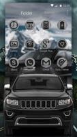 Black Jeep Big Suv Launcher Theme Ekran Görüntüsü 2