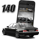 Benz W140 S600 AMG Black Car Kaban Theme aplikacja
