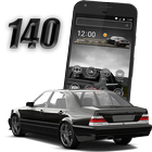 Benz W140 S600 AMG Black Car Kaban Theme icon