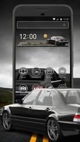 Benz W140 S600 AMG Black Car Kaban Theme Affiche