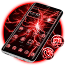 Stormy Red Lightning Thunder Theme APK