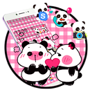 Pink Lovely Panda Love Theme APK