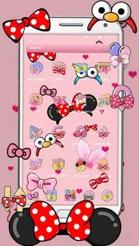 Screenshot 4 for Cartoon pink cute butterfly theme wallpaper