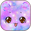 Glitter Galaxy Cute Kitty Theme