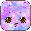 Glitter Galaxy Cute Kitty Theme APK