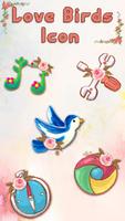 catchy sweet love birds Launcher Theme स्क्रीनशॉट 1