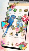 catchy sweet love birds Launcher Theme تصوير الشاشة 3