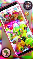 Glassy Colorful Bubble Theme اسکرین شاٹ 2