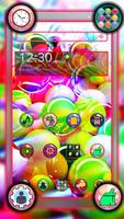Glassy Colorful Bubble Theme syot layar 3