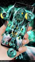 Dark Neon Thunder Wolf Theme syot layar 1