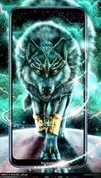 Dark Neon Thunder Wolf Theme syot layar 2