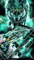 Dark Neon Thunder Wolf Theme syot layar 3