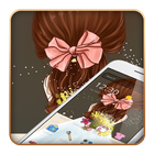 Cartoon Wedding Cute Girl Theme أيقونة