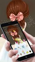 2 Schermata Cartoon Wedding Cute Girl Theme