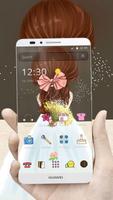 Cartoon Wedding Cute Girl Theme syot layar 3