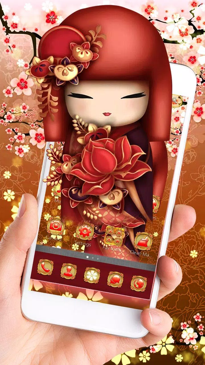 Cute Japanese Doll Theme APK pour Android Télécharger