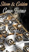 Golden Silver Luxury Gears Theme capture d'écran 2