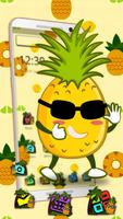 Cute Yellow Pineapple Launcher Theme🍍 capture d'écran 1