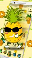 Cute Yellow Pineapple Launcher Theme🍍 ảnh chụp màn hình 2