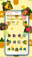 Cute Yellow Pineapple Launcher Theme🍍 ảnh chụp màn hình 3