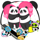 Cute Pink Lovely Panda Launcher Theme🐼💖 APK