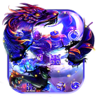 Dark Purple Dragon Theme ícone