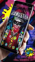 Thug Skull Graffiti Launcher Theme постер