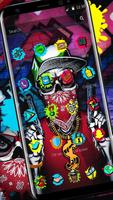 Thug Skull Graffiti Launcher Theme স্ক্রিনশট 1