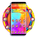 Tema de tela de burst de respingo de cor APK