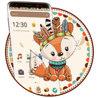 Cute Adorable Fox Theme icône