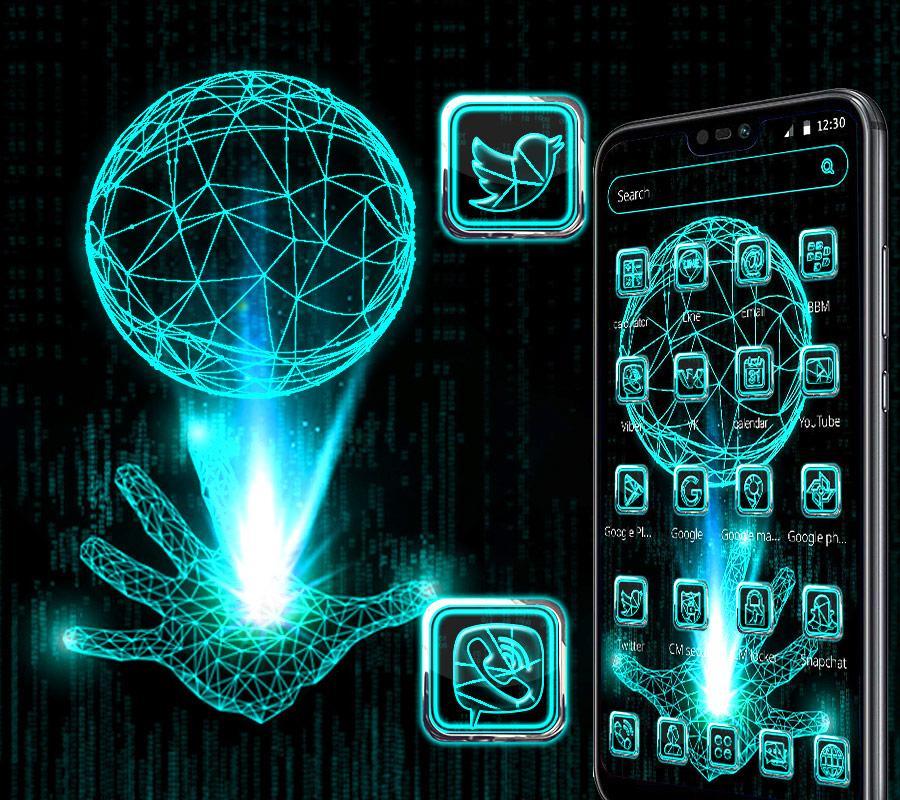Neon Blue Technology Launcher Theme For Android Apk Download Neon Blue Technology Launcher Theme For Android Apk Download