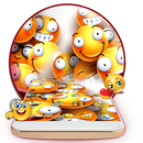 Cute Yellow Emoji Launcher Theme APK