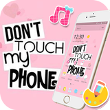 Pink Don't Touch My Phone Theme icône