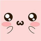 Pink Cartoon Pet Face Lovely Theme simgesi