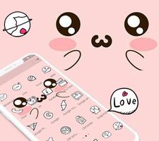 Pink Cartoon Pet Face Lovely Theme 스크린샷 2