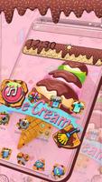 Yummy Tasty Ice Cream Launcher Theme الملصق