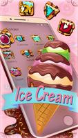 Yummy Tasty Ice Cream Launcher Theme capture d'écran 1