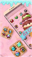 Yummy Tasty Ice Cream Launcher Theme capture d'écran 2