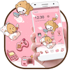 Cute Pink Baby Bear Theme