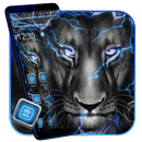 Lightning Black Lion Theme APK