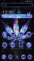 Shiny Galaxy Weed Affiche