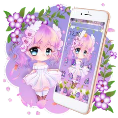 Baixar Cute Princess Kawaii Girl Theme💃 APK