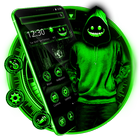 ikon Creepy Green Smile Man Theme