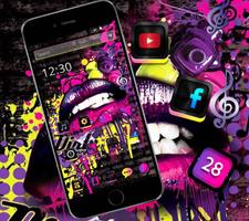 Graffiti Hot Lips Theme screenshot 1