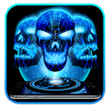 Neon Tech Skull Theme